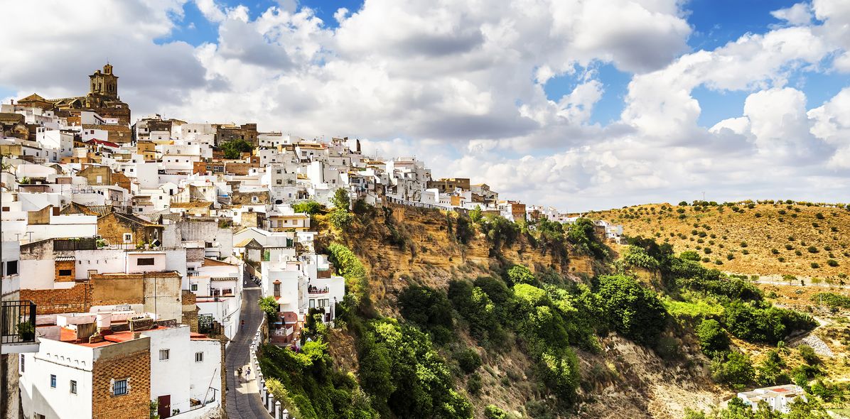 Panorama von Arcos de La Frontera in Andalusien