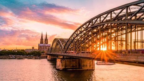 Sonnenuntergang in Köln