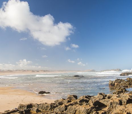 Strandabschnitt von Casablanca in Marokko
