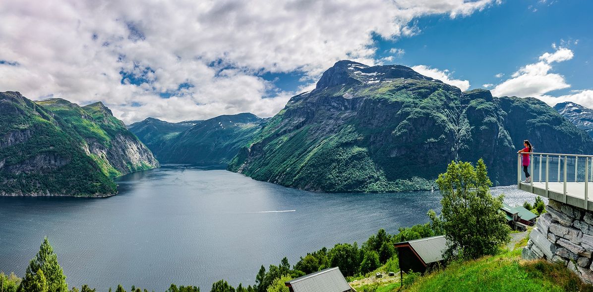 Blick auf den Geirangerfjord