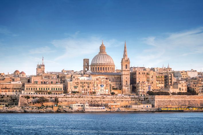 Blick auf Valletta