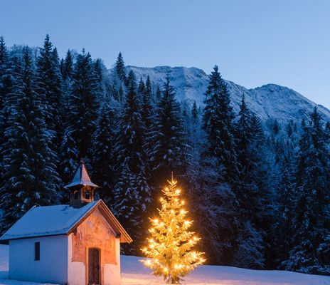 Winterlandschaft in Bayern