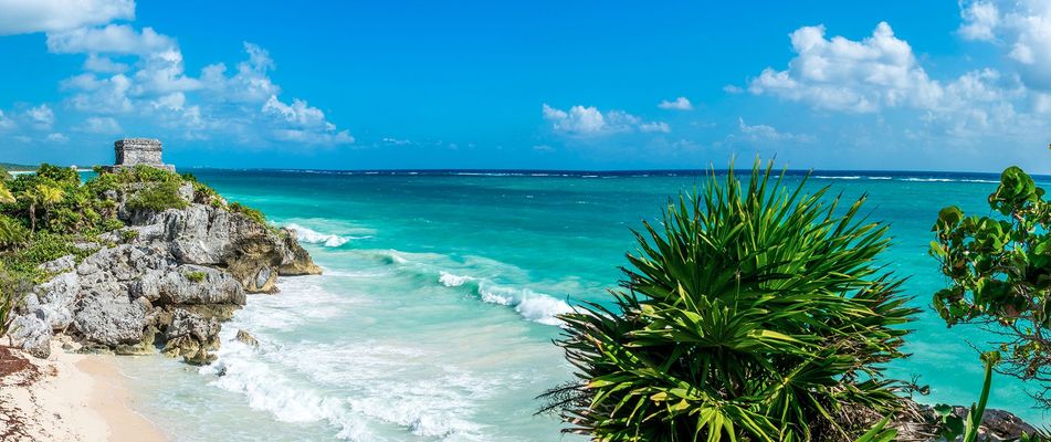 Strand von Tulum in Mexiko