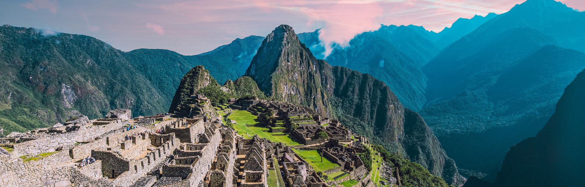 Blick auf Machu Picchu in Peru