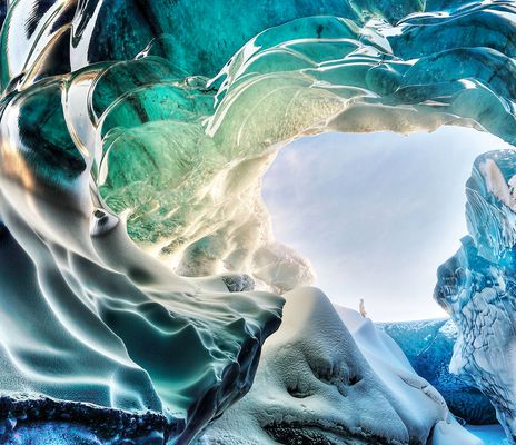 Eishöhle im Jökulsargljufur Nationalpark