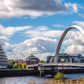 Blick auf Glasgow