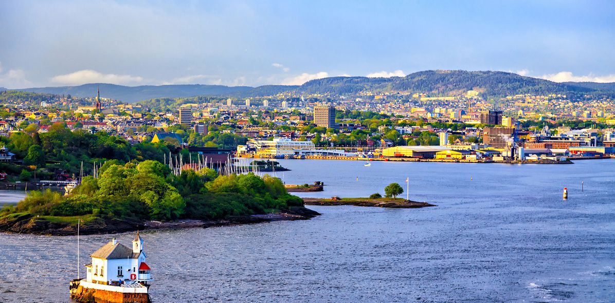 Blick auf die Stadt Oslo