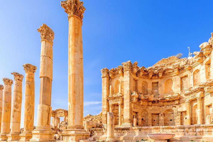 Ruinen von Jerash in Jordanien