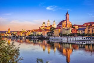 Blick auf Passau und die Donau