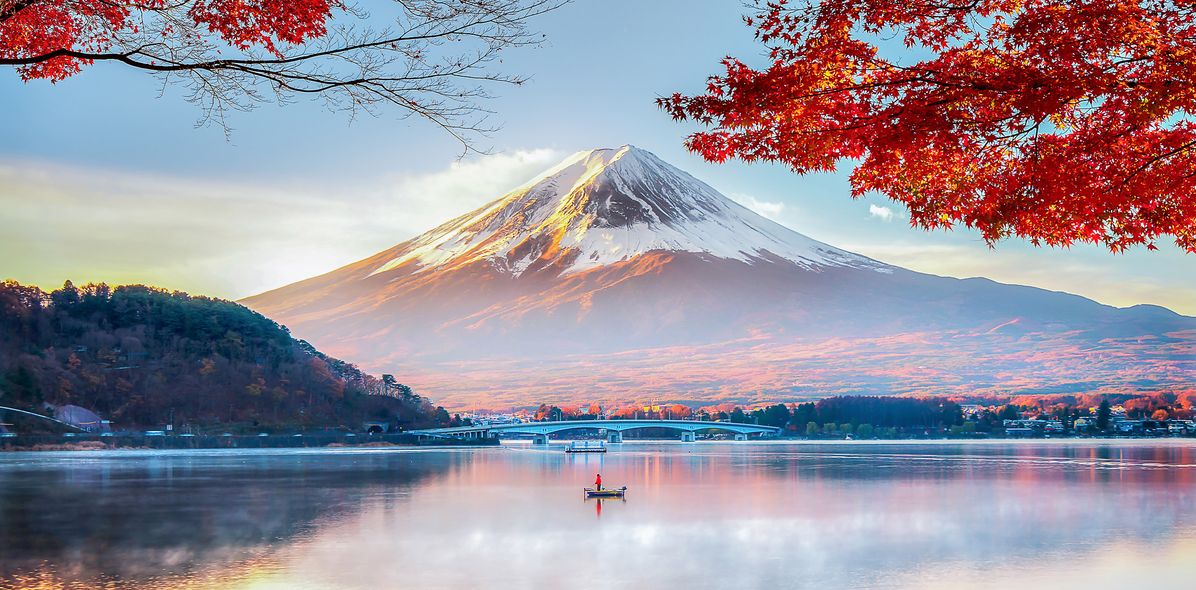 Mount Fuji im Herbst