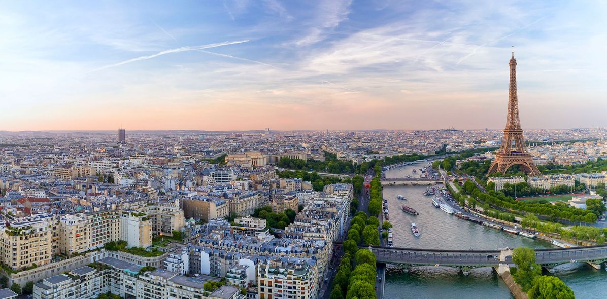 Skyline von Paris in Frankreich