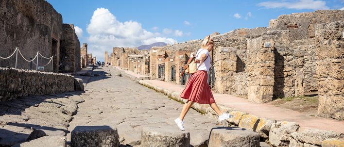 Frau in Pompeji