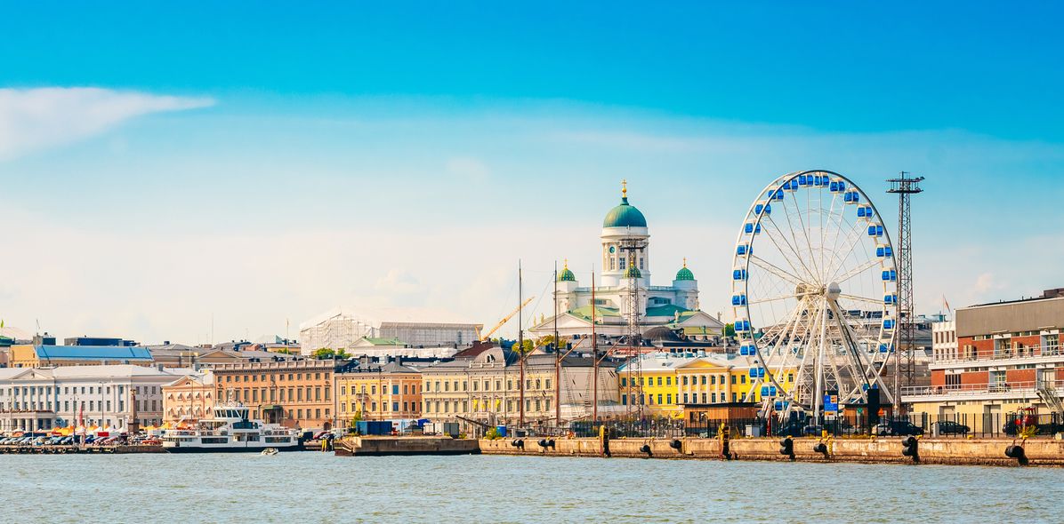 Blick auf die Stadt Helsinki