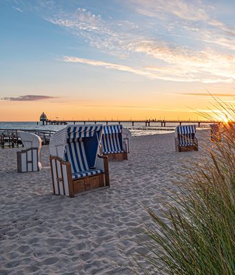 Strandkörbe an der Ostsee