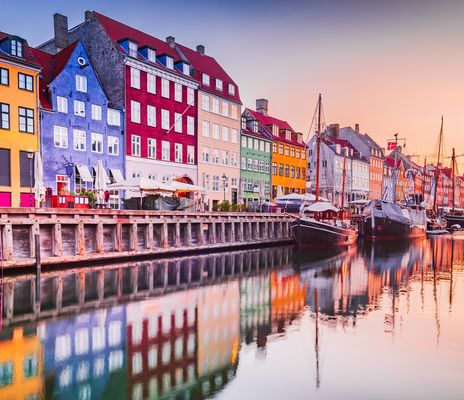 Häuser Wasserfront von Kopenhagen