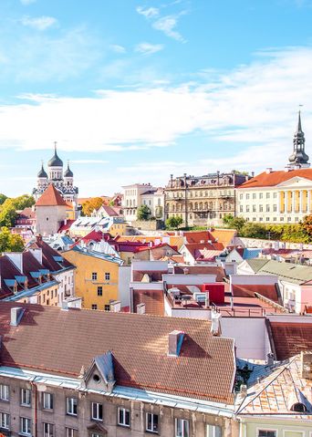 Ausblick auf Tallinn in Estland