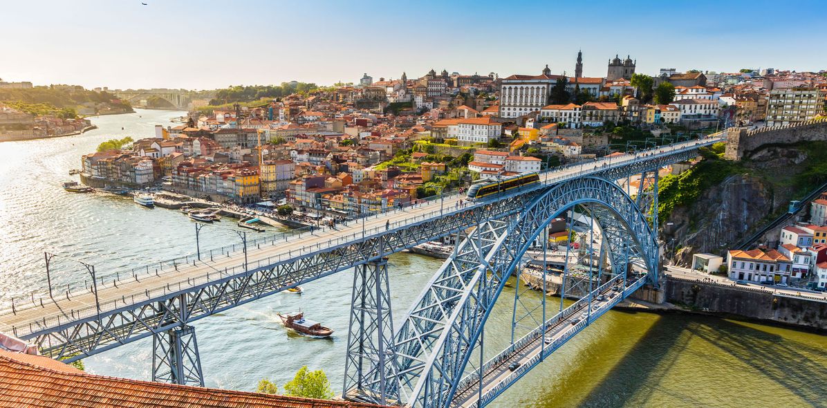 Blick auf die Stadt Porto