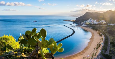 Ausblick auf Strand auf Teneriffa