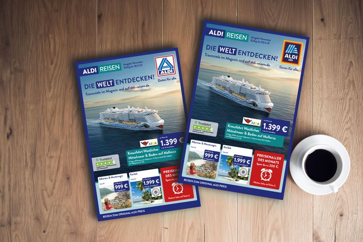 ALDI Reisemagazin Titelbild Nord & Süd Ausgabe November