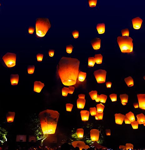 Laternenfest in Asien