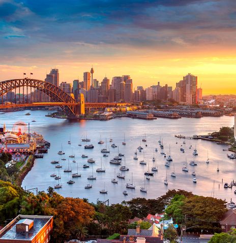 Ausblick auf Sydney, Australien