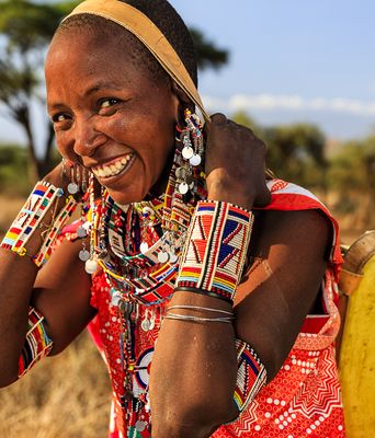 Massai Frau aus Kenia