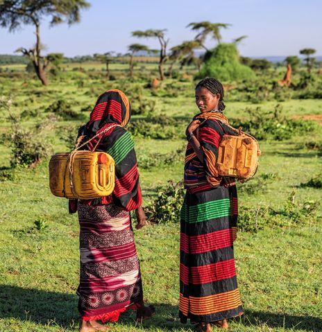 Frauen auf Feld Äthiopien