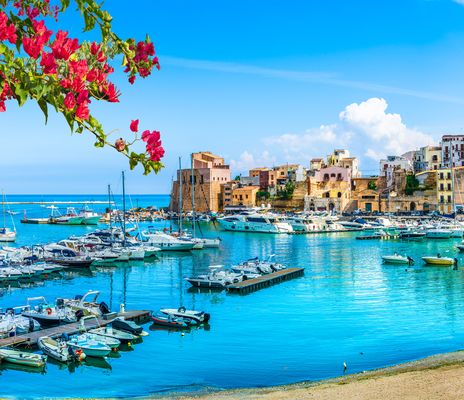 Trapani Bucht auf Sizilien