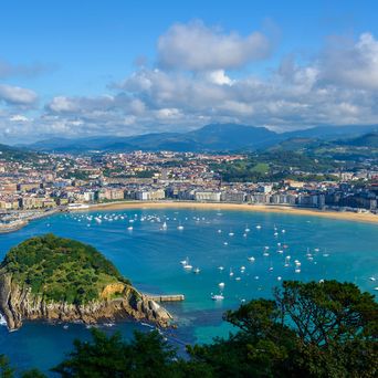 Blick auf San Sebastian