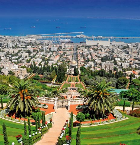 Blick auf Stadt in Israel