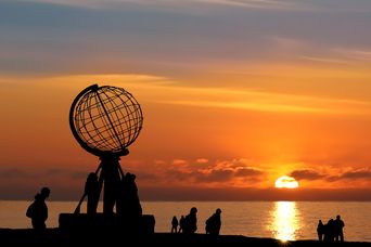 Sonnenuntergang am Nordkap
