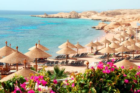 Strand von Sharm El Sheik in Ägypten