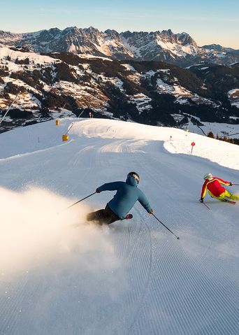 Skiabfahrt am Wilden Kaiser