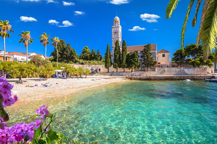 Blick auf die Insel Hvar