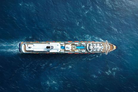 Luftaufnahme der Mein Schiff 2