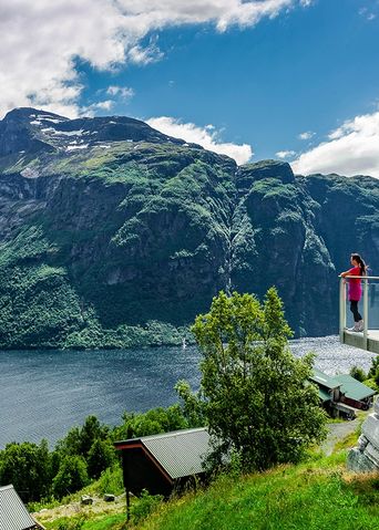 Blick auf den Geirangerfjord