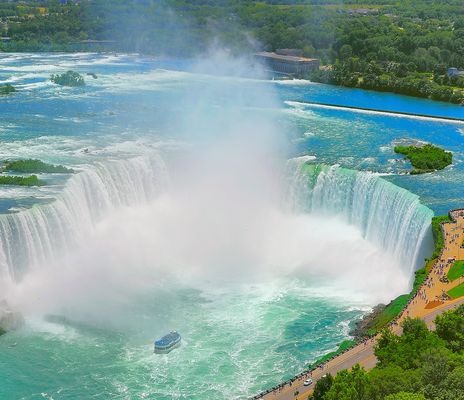 Luftaufnahme von den Niagara Fällen