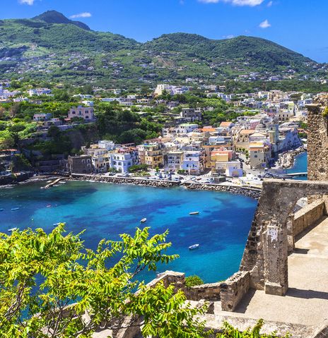 Ausblick auf die Insel Ischia