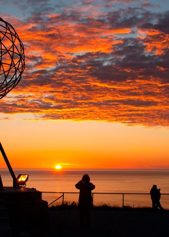 Sonnenuntergang am Nordkap