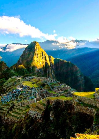 Blick auf den Machu Picchu in Peru