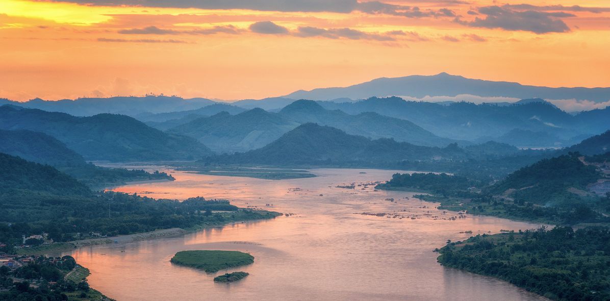 Mekong Fluss in Laos