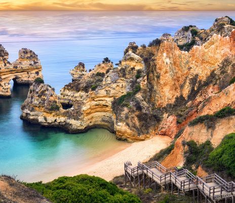 Portugal Algarve Lagos Ponta da Piedade Strandabschnitt