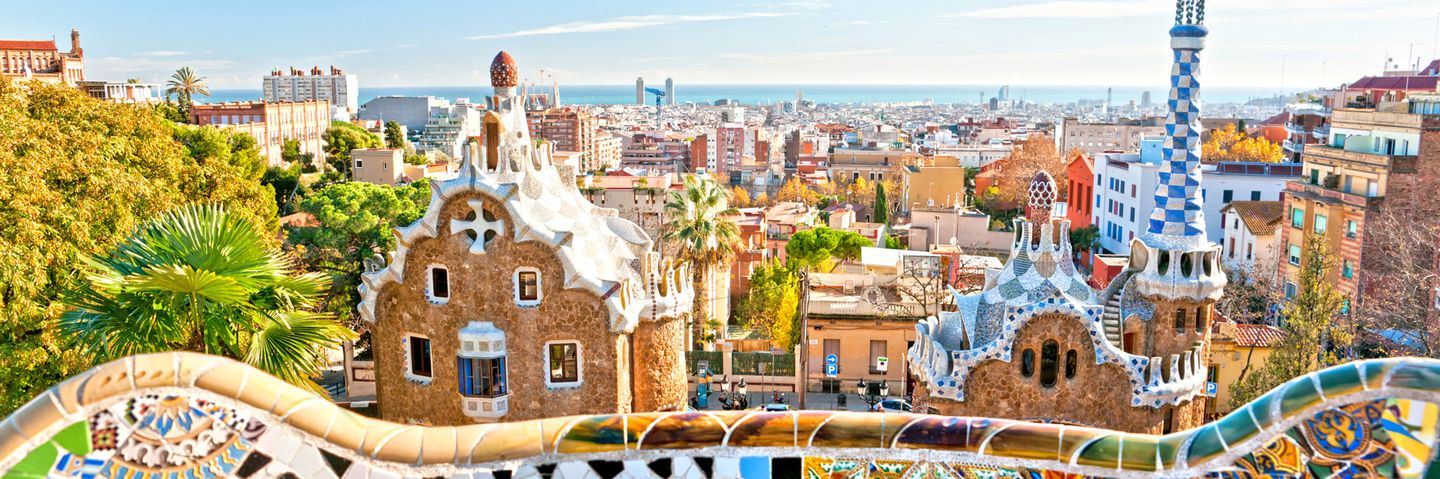 Barcelona mit Blick auf Park Guell
