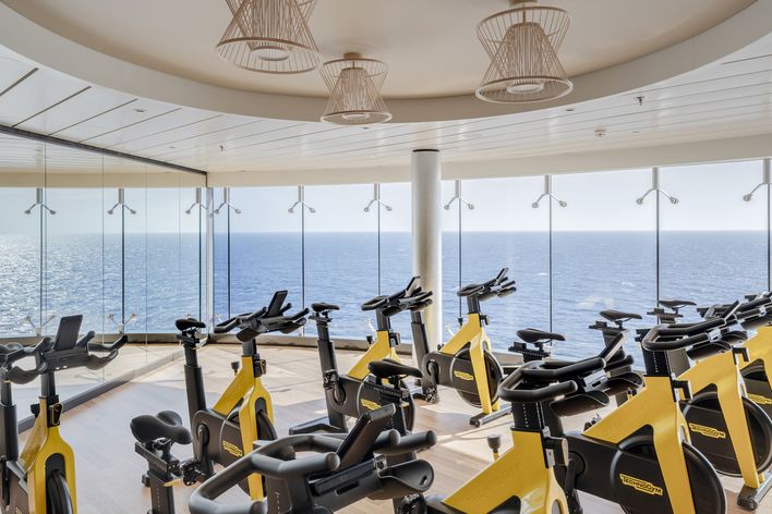 Fitnessbereich der MSC World Europa