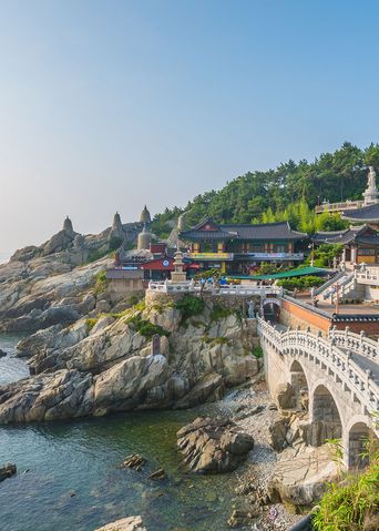 Tempel in Busan in Südkorea
