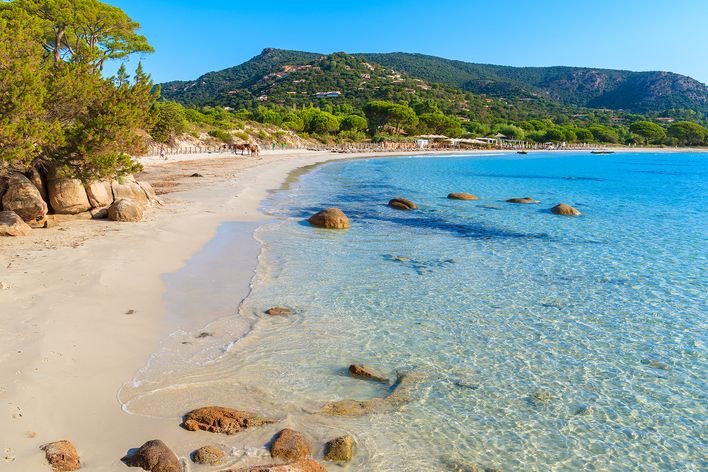 Der Strand Palombaggia auf Korsika