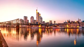 Blick auf die Skyline von Frankfurt am Main