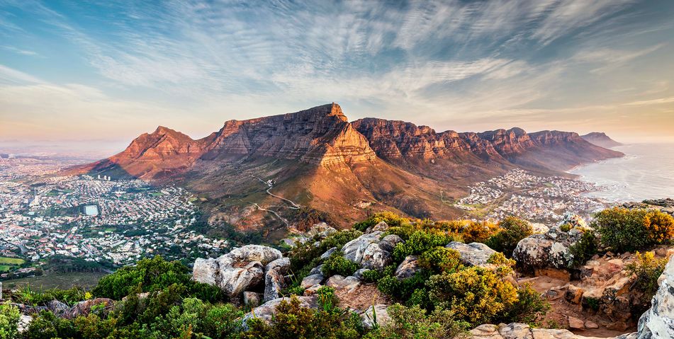 Blick auf den Tafelberg & Kapstadt