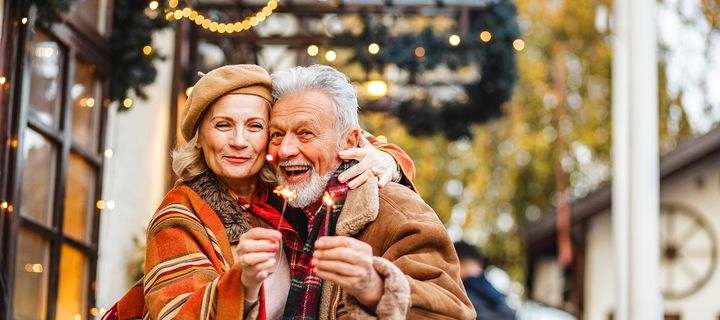 Paar macht Urlaub zusammen