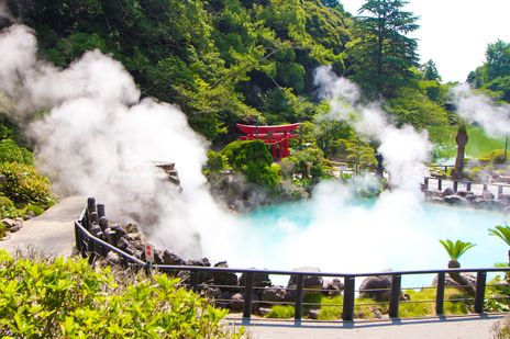 Heiße Quellen in Beppu